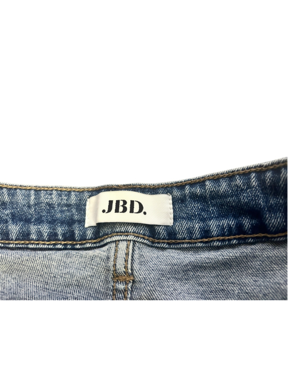JBD Distressed Denim Mini Skirt Size 6 Blue - Picture 4 of 6
